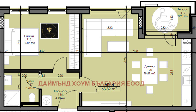 Продава 2-СТАЕН, гр. Пловдив, Христо Смирненски, снимка 2 - Aпартаменти - 47518972