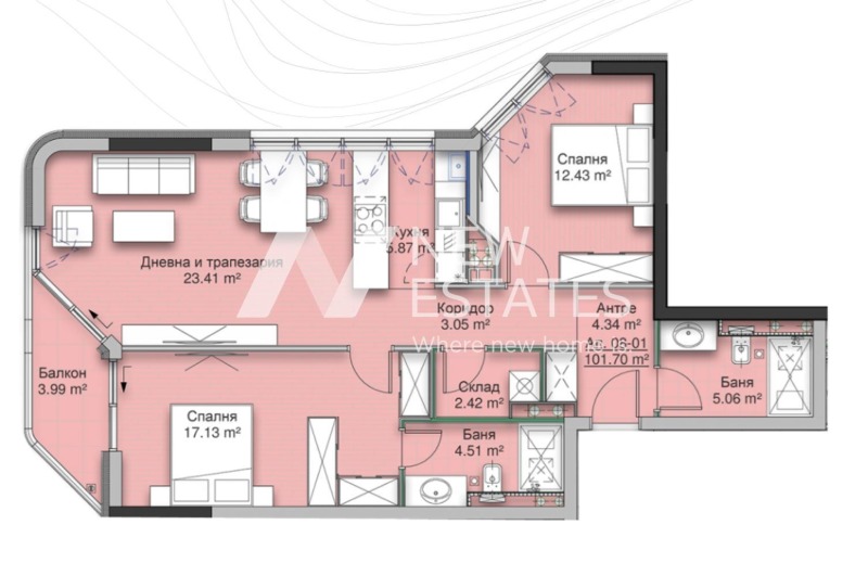 Продава  3-стаен град София , Кръстова вада , 124 кв.м | 29493426 - изображение [2]