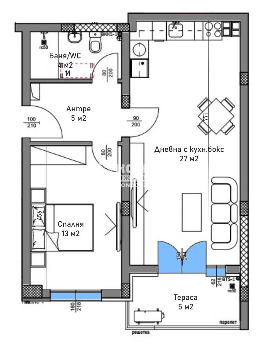 Продава 2-СТАЕН, гр. Пловдив, Кючук Париж, снимка 3 - Апартаменти - 55299408