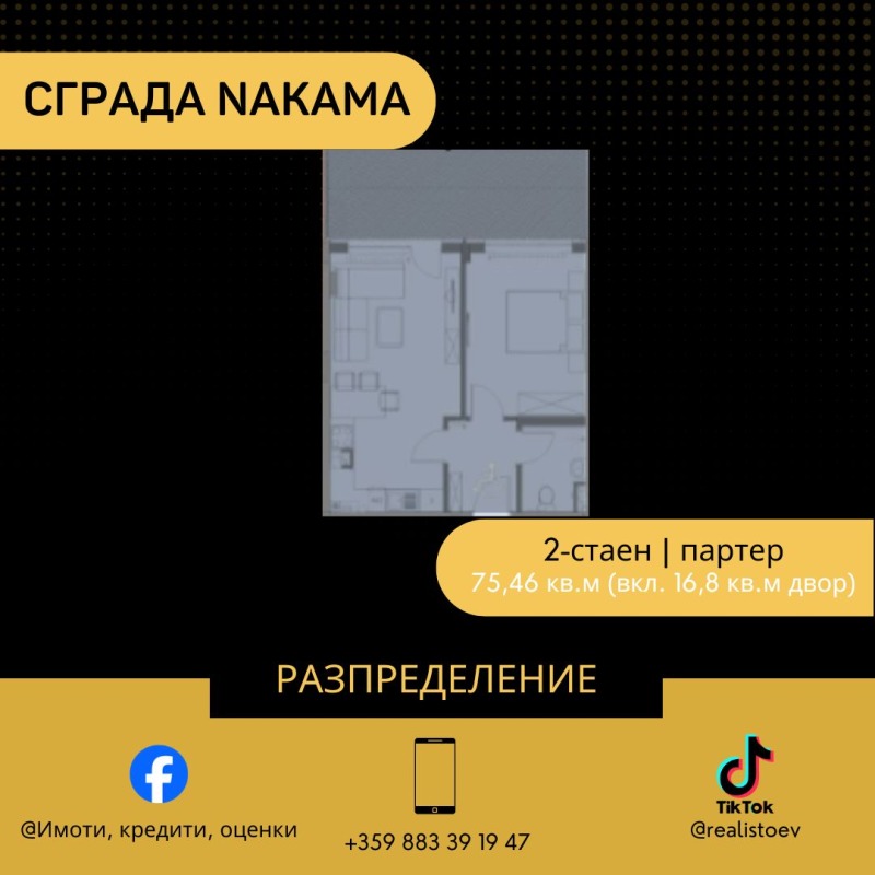 Продава 2-СТАЕН, гр. София, Малинова долина, снимка 2 - Aпартаменти - 48040657