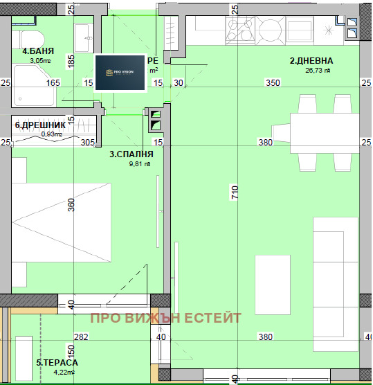Продава 2-СТАЕН, гр. Варна, Виница, снимка 4 - Апартаменти - 53948609