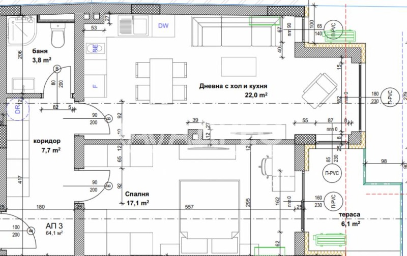 Продаја  1 спаваћа соба Софија , Банишора , 78 м2 | 91007800 - слика [3]