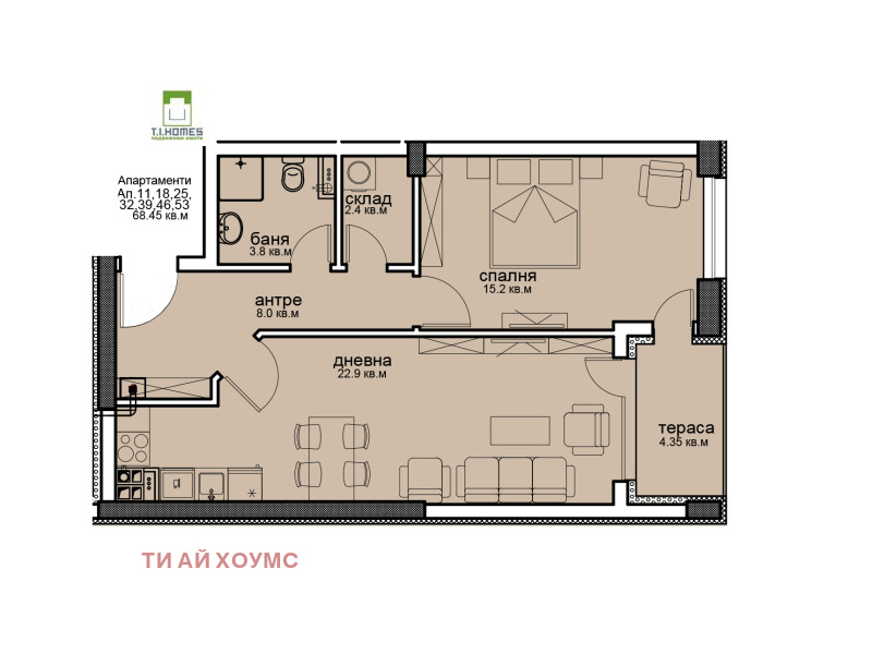 En venta  1 dormitorio Sofia , Vitosha , 85 metros cuadrados | 21862774 - imagen [4]