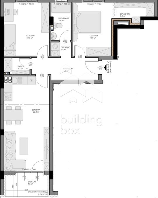 Продава 3-СТАЕН, гр. Варна, Владислав Варненчик 1, снимка 2 - Апартаменти - 55895362