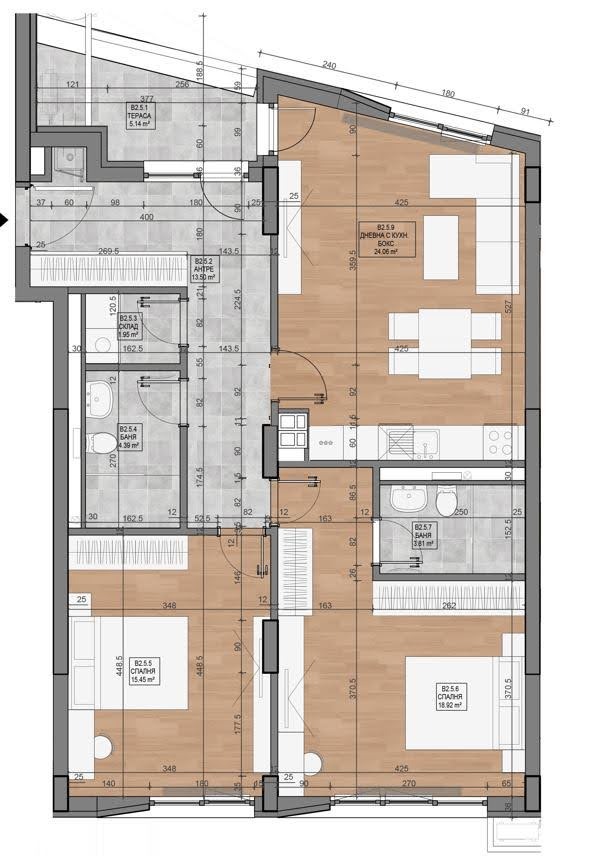 Продава 3-СТАЕН, гр. София, Кръстова вада
