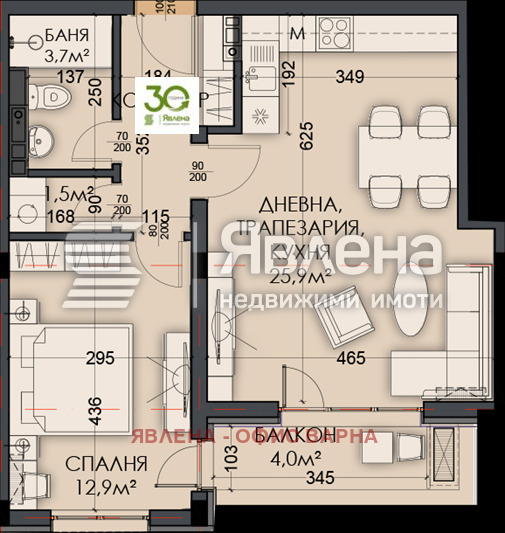 Продава МЕЗОНЕТ, гр. Варна, Виница, снимка 11 - Апартаменти - 54417309