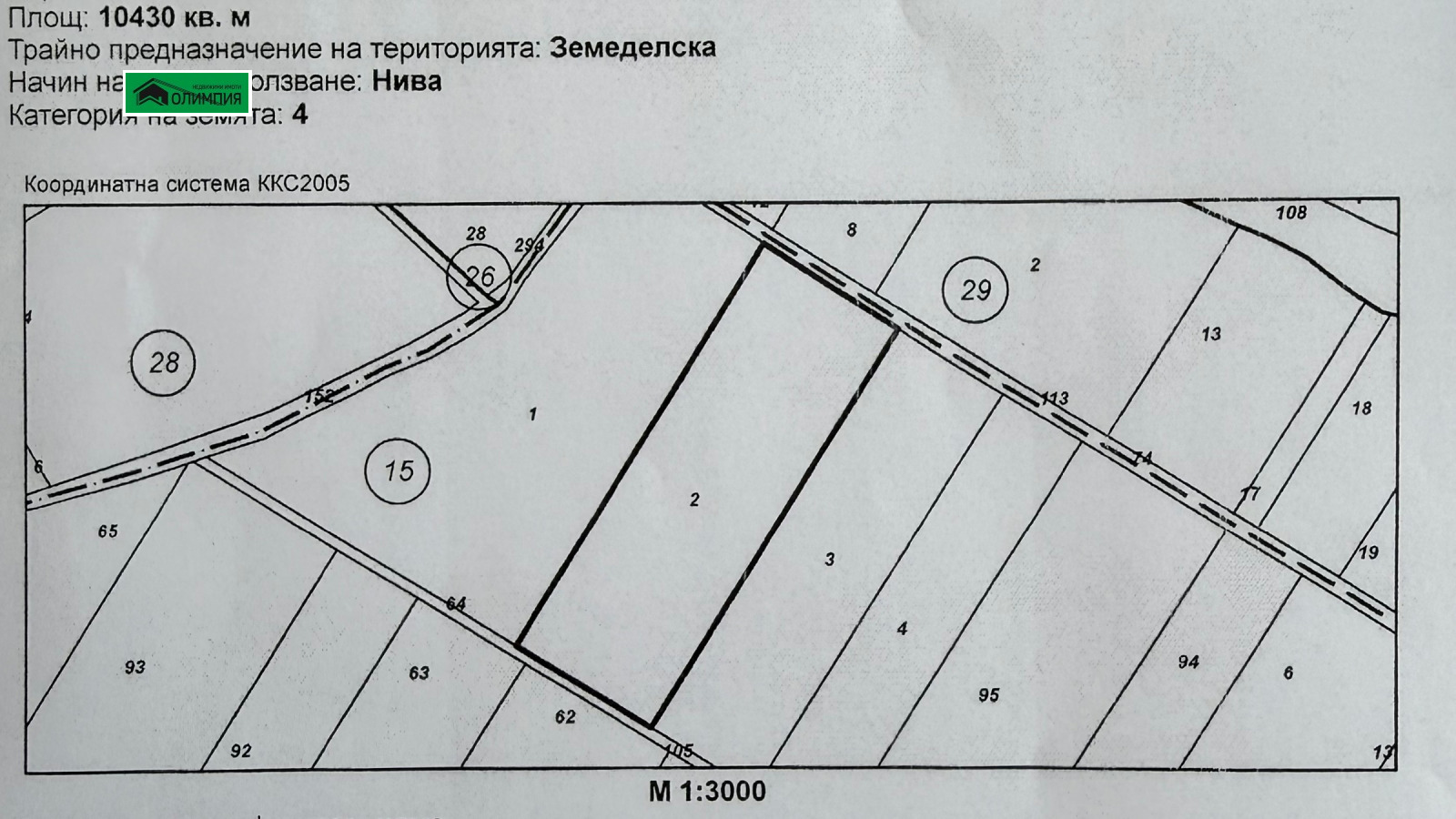 Продава ЗЕМЕДЕЛСКА ЗЕМЯ, с. Пудрия, област Враца