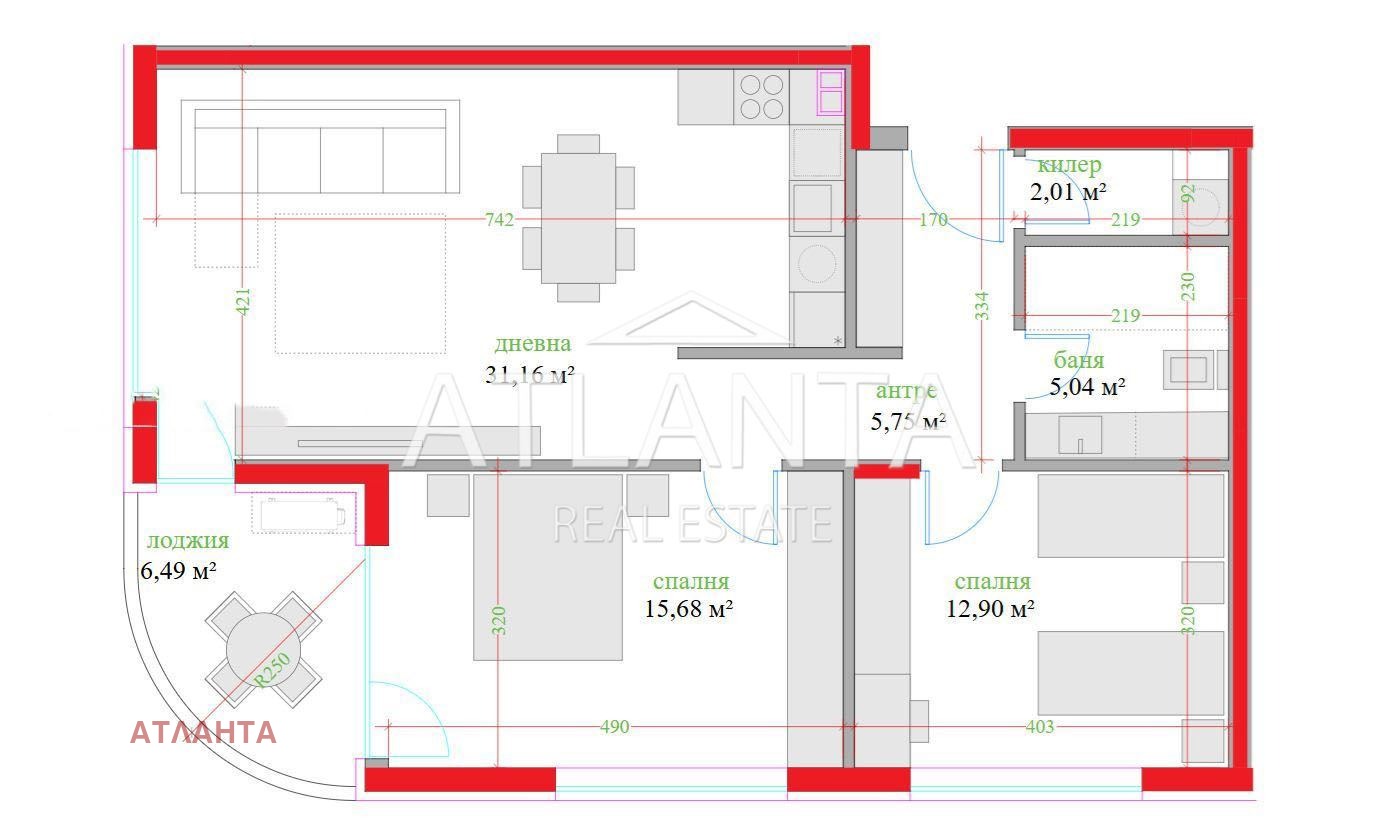 Продава 3-СТАЕН, гр. Варна, Трошево, снимка 5 - Апартаменти - 54266676