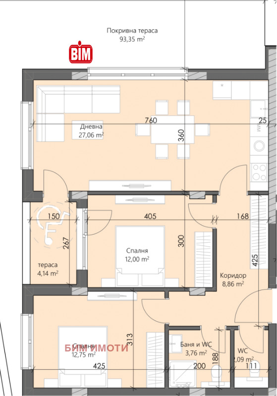 Продава 3-СТАЕН, гр. Пловдив, Захарна фабрика, снимка 2 - Апартаменти - 53165002