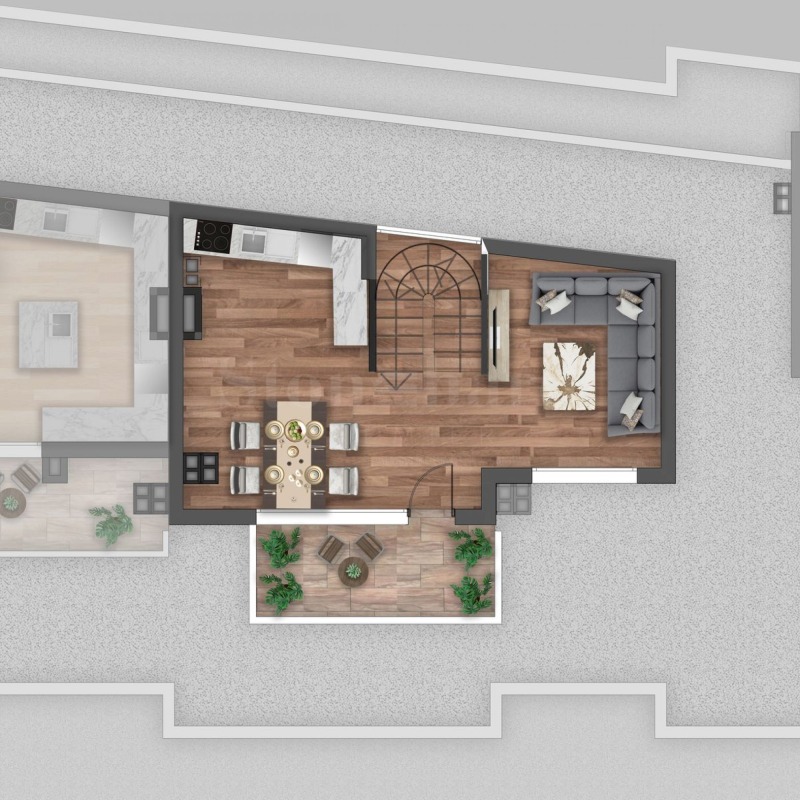 Продава МЕЗОНЕТ, гр. София, Кръстова вада, снимка 3 - Апартаменти - 53119672