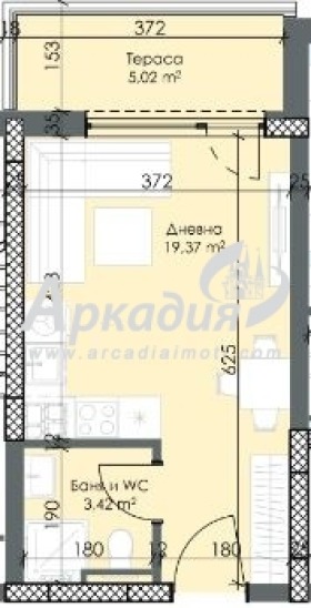 Na sprzedaż  Studio Plowdiw , Trakija , 38 mkw | 78014832 - obraz [2]