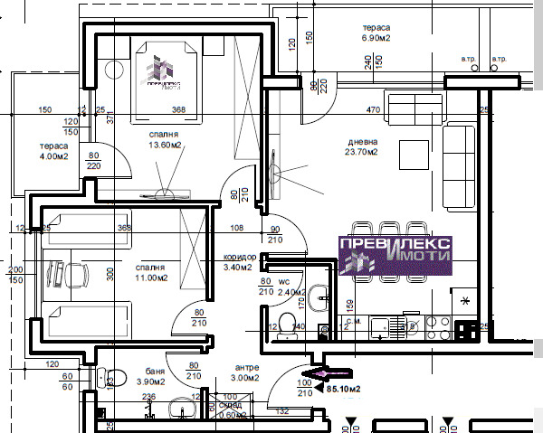 À venda  2 quartos Plovdiv , Belomorski , 97 m² | 21873647