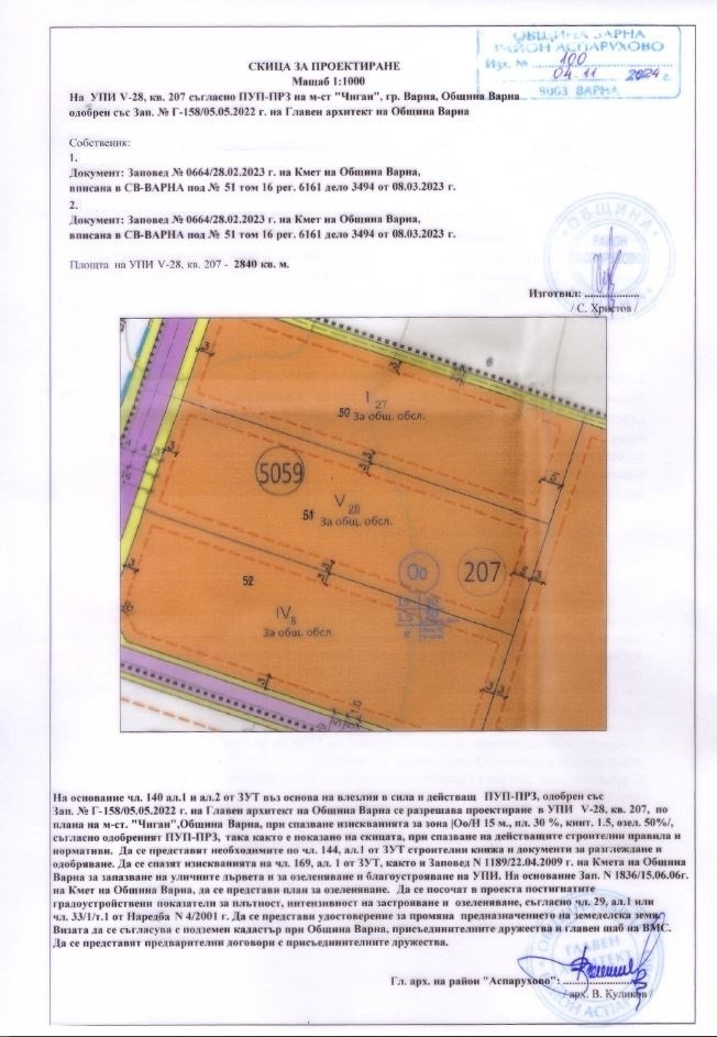 Продава  Парцел град Варна , м-т Боровец - юг , 2840 кв.м | 20102073 - изображение [2]