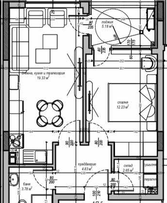 Na prodej  1 ložnice Sofia , Malinova dolina , 68 m2 | 30718140 - obraz [4]