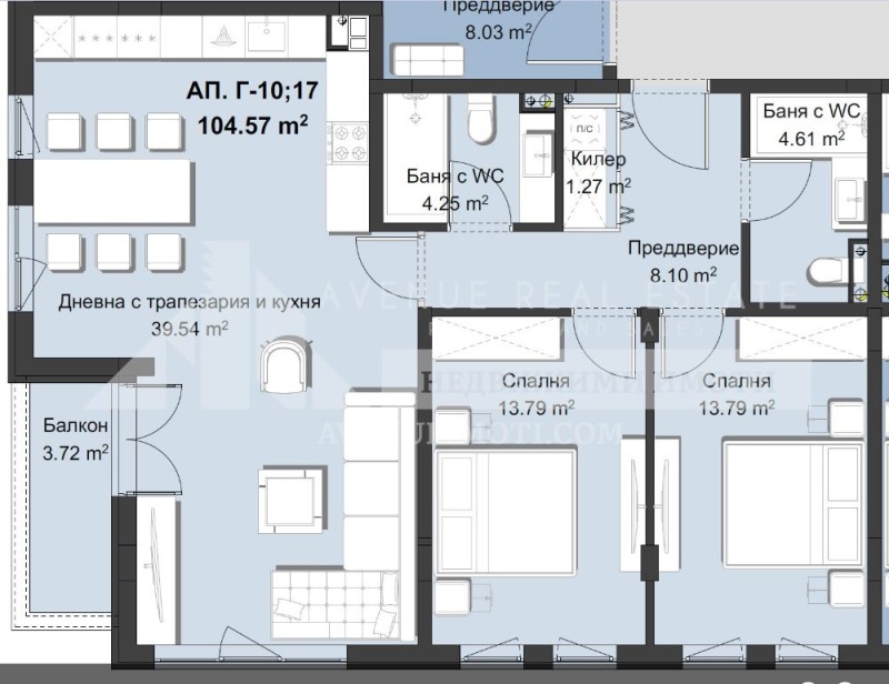 Zu verkaufen  2 Schlafzimmer Plowdiw , Hristo Smirnenski , 129 qm | 18060579 - Bild [2]