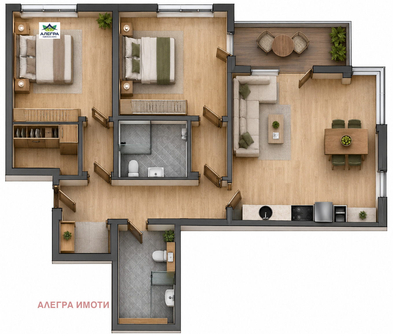 Продава 3-СТАЕН, гр. Пазарджик, Център, снимка 2 - Апартаменти - 55922443