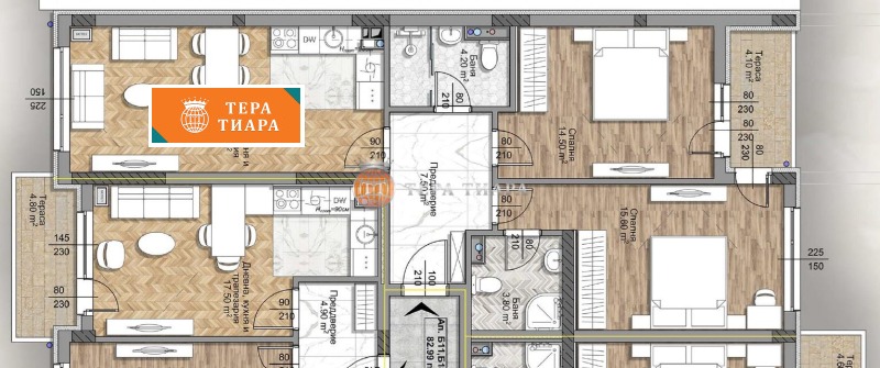 Продава 3-СТАЕН в град София, Овча купел 2 - 101 кв.м / 213 200 € » 416 982.96 лв., ТЕРА ТИАРА