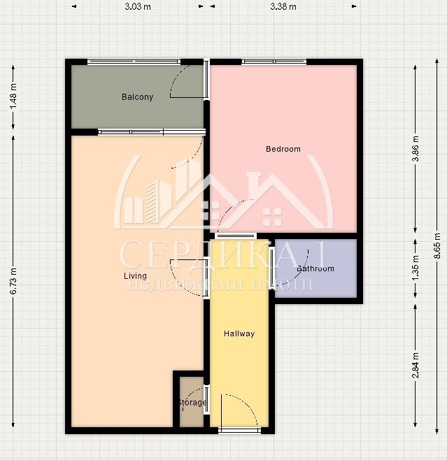 Продава 1-СТАЕН, гр. София, Надежда 2, снимка 1 - Aпартаменти - 48584777