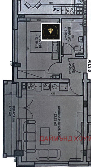 En venta  1 dormitorio Plovdiv , Jristo Smirnenski , 71 metros cuadrados | 65084888 - imagen [2]