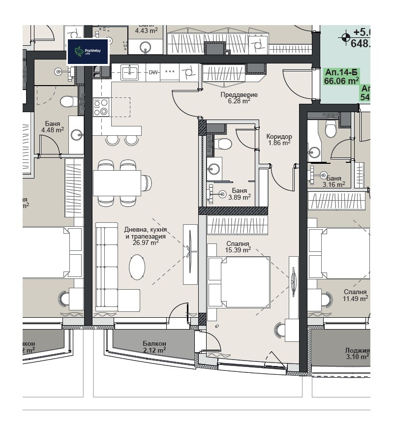 Продава 2-СТАЕН, гр. София, Витоша, снимка 11 - Апартаменти - 54300947