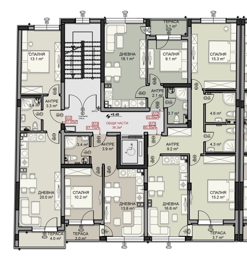 Zu verkaufen  1 Schlafzimmer Sofia , Darweniza , 59 qm | 79155187 - Bild [7]