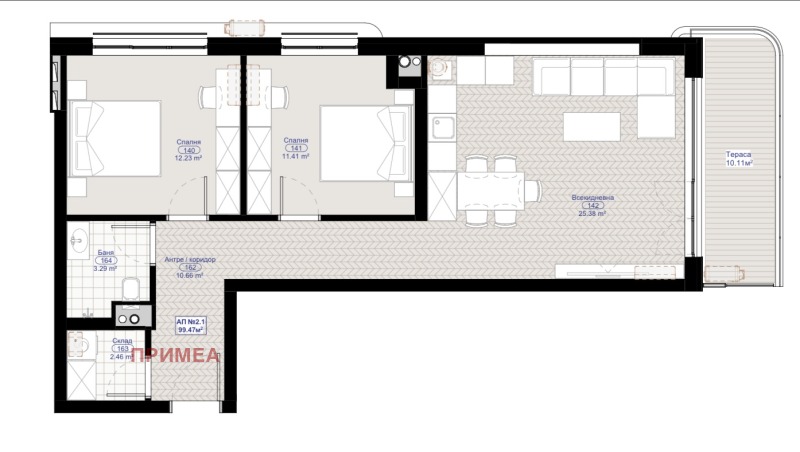 Продава 3-СТАЕН, гр. Черноморец, област Бургас, снимка 8 - Апартаменти - 52606141