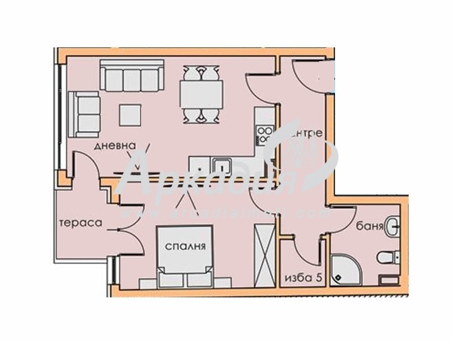 For Sale  1 bedroom Plovdiv , Tsentar , 69 sq.m | 49901295 - image [2]