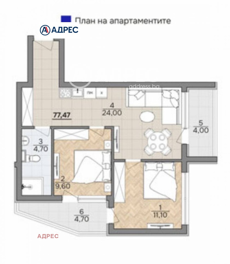 Продава 2-СТАЕН, гр. Варна, м-т Ален мак, снимка 6 - Aпартаменти - 49315190