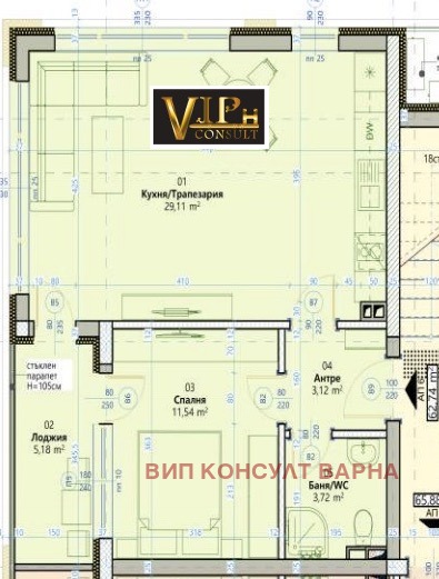 Na prodej  1 ložnice Varna , m-t Alen mak , 75 m2 | 36414840 - obraz [5]
