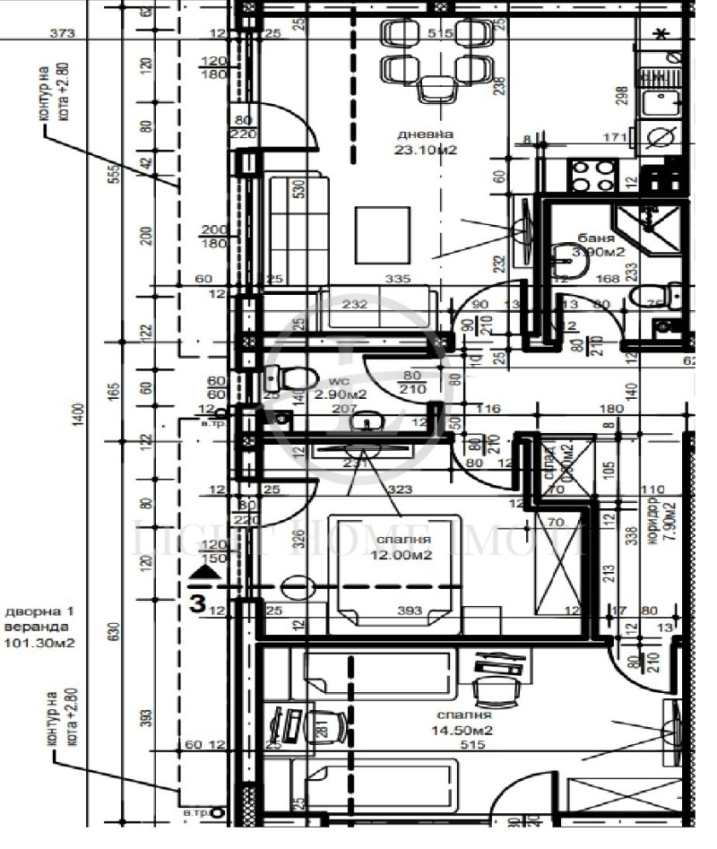 Te koop  2 slaapkamers Plovdiv , Belomorski , 194 m² | 65943865 - afbeelding [5]