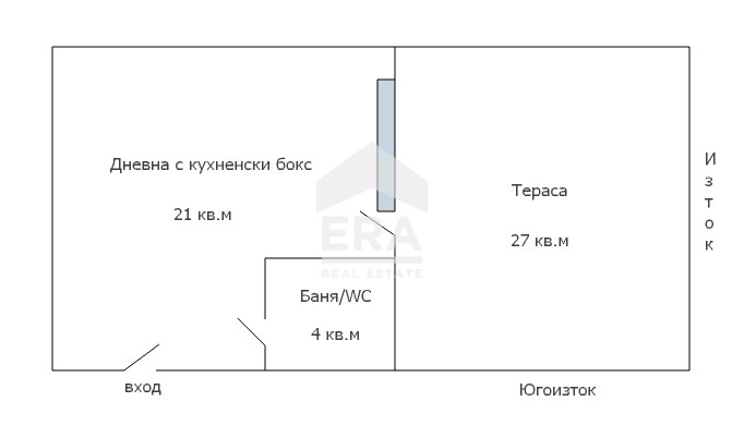 Продава 1-СТАЕН, гр. Варна, Цветен квартал, снимка 16 - Апартаменти - 55615316