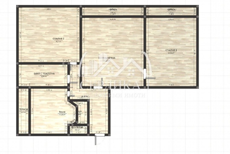 En venta  1 dormitorio Sofia , Ilinden , 89 metros cuadrados | 21046772