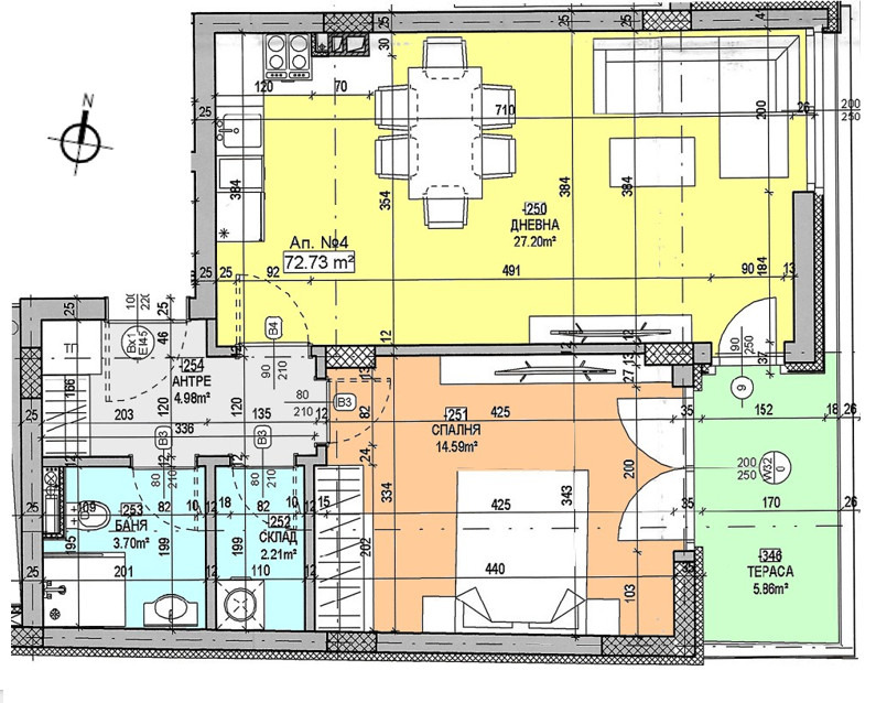 Продаја  1 спаваћа соба Софија , Центар , 90 м2 | 77867894 - слика [2]