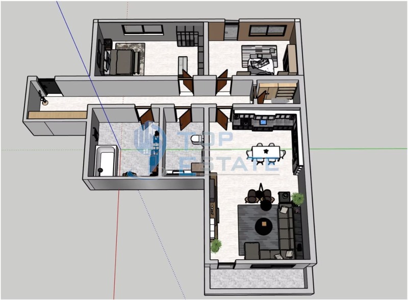 Продава  3-стаен, град Велико Търново, Бузлуджа •  130 300 EUR • ID 75327933 — holmes.bg - [1] 