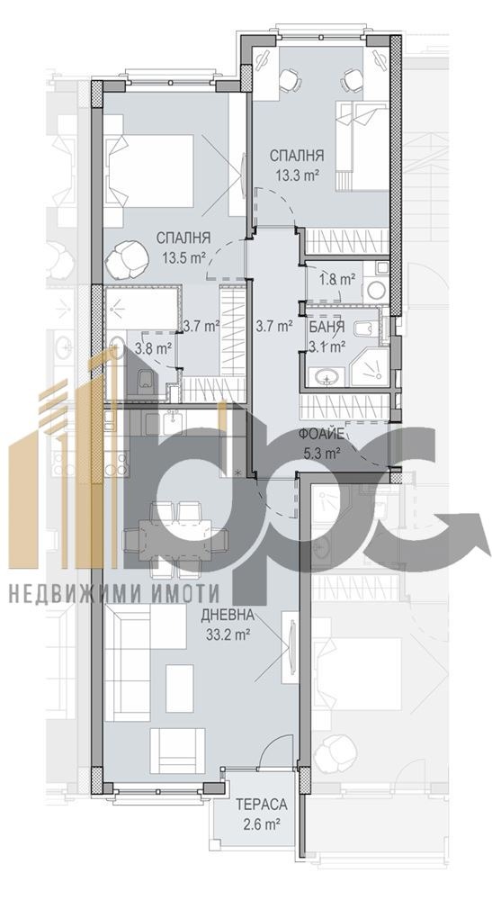 Продава 3-СТАЕН, гр. София, Кръстова вада