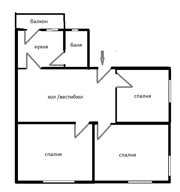 Продава ЕТАЖ ОТ КЪЩА, гр. София, Център