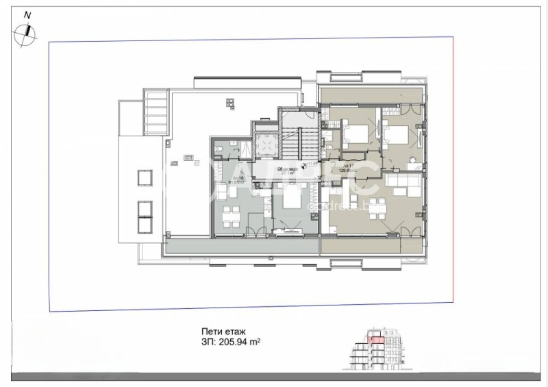 Продается  1 спальня София , Левски , 76 кв.м | 11861391 - изображение [10]