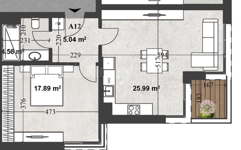 Продава 2-СТАЕН, гр. София, Кръстова вада, снимка 2 - Апартаменти - 53474383