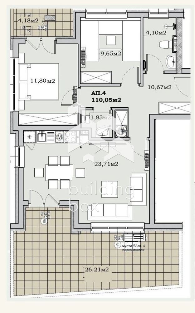 Продава 3-СТАЕН, гр. София, Сухата река, снимка 2 - Апартаменти - 54278197