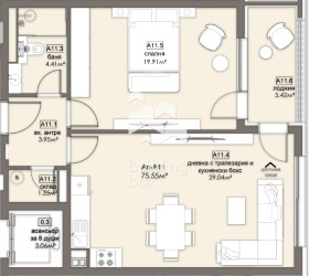 1 dormitorio Lyulin 5, Sofia 2