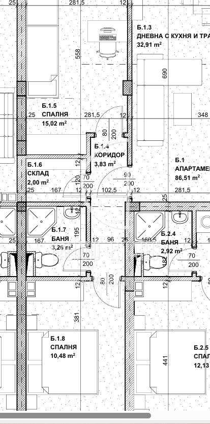 Продава 3-СТАЕН, гр. София, Кръстова вада, снимка 8 - Aпартаменти - 49115309