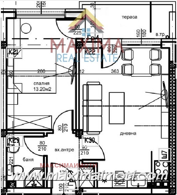 Na prodej  1 ložnice Plovdiv , Kjučuk Pariž , 58 m2 | 71021693 - obraz [5]