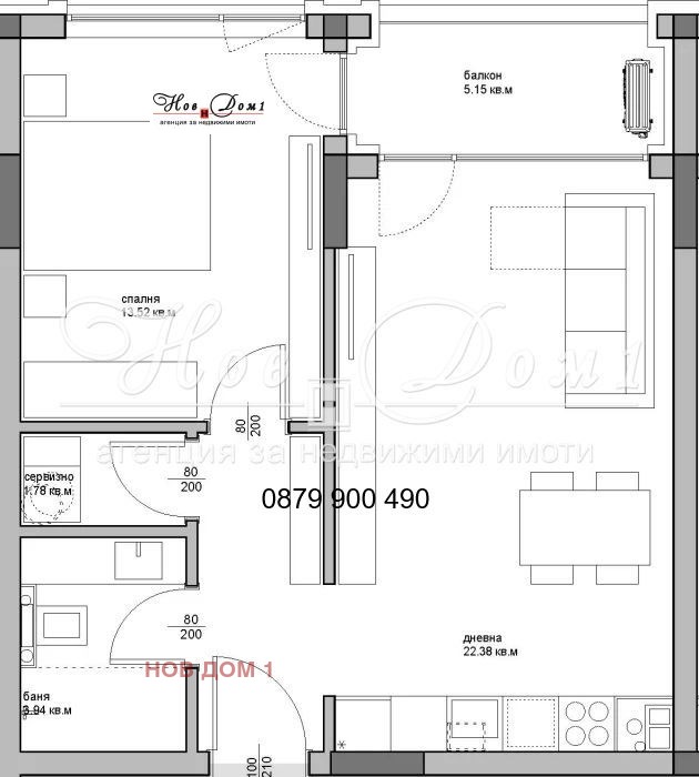 Продава  2-стаен град Варна , Аспарухово , 72 кв.м | 16801210 - изображение [4]