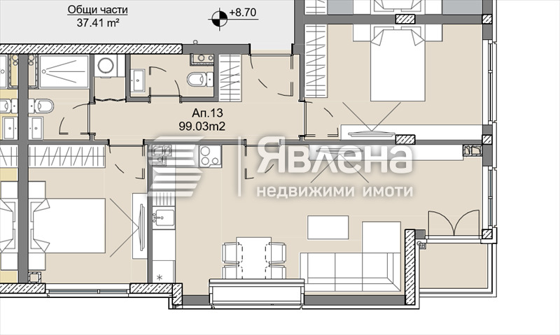 Satılık  2 yatak odası Sofia , Levski , 99 metrekare | 35689072 - görüntü [6]