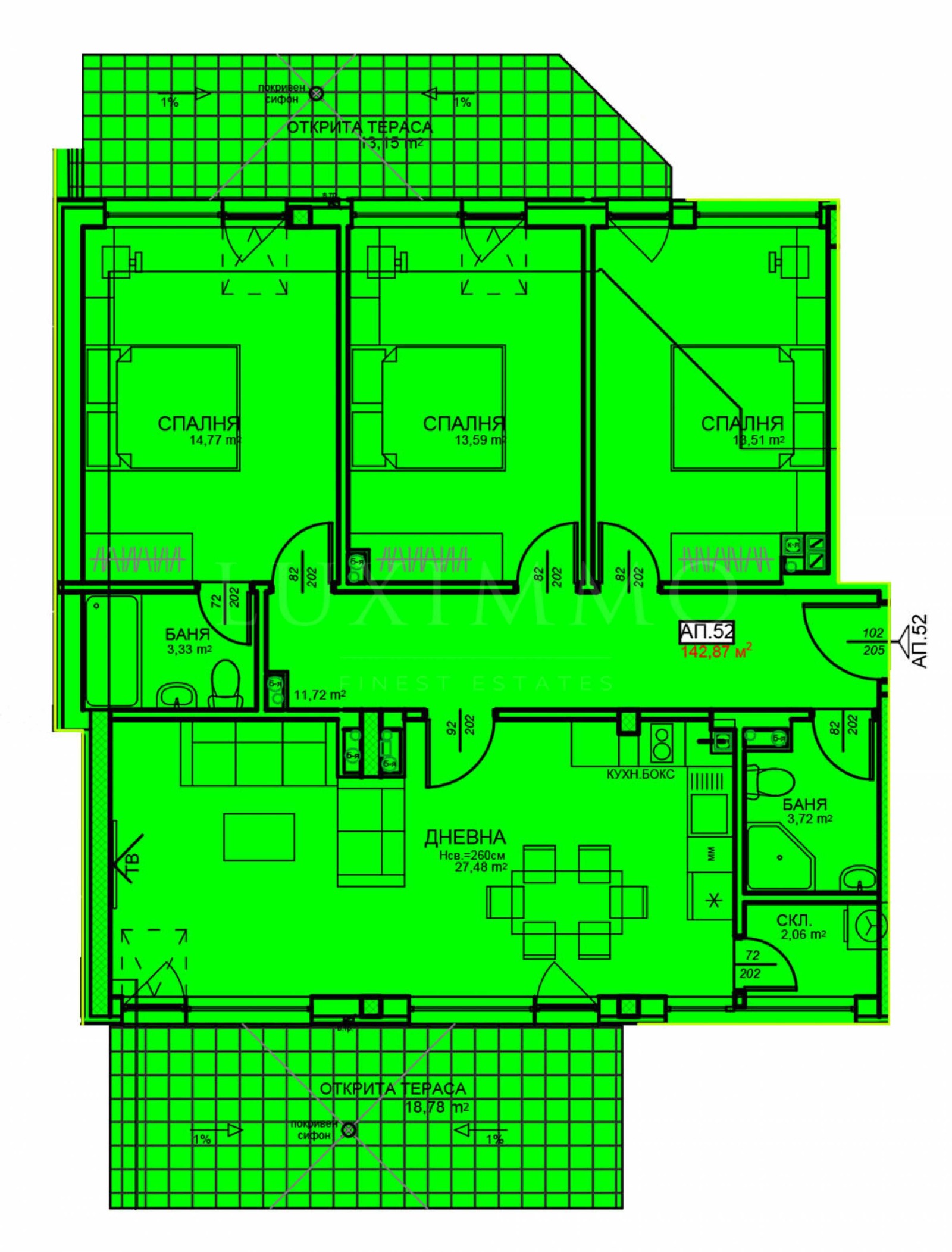 Продава 4-СТАЕН, гр. София, Център, снимка 2 - Апартаменти - 53229361