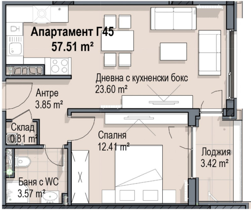 Продава  2-стаен град София , Кръстова вада , 70 кв.м | 55713687 - изображение [9]