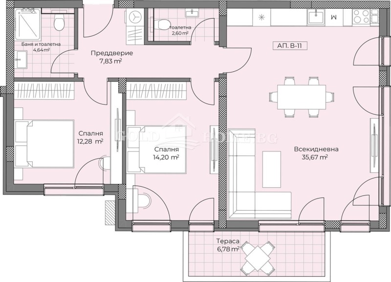 Продава 3-СТАЕН, гр. Пловдив, Остромила, снимка 2 - Aпартаменти - 49530329