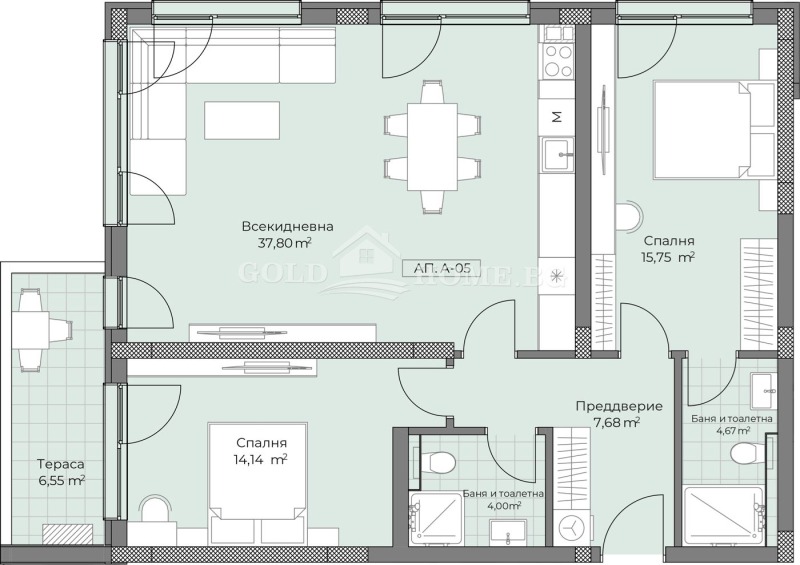 Продава 3-СТАЕН, гр. Пловдив, Остромила, снимка 3 - Aпартаменти - 49530329