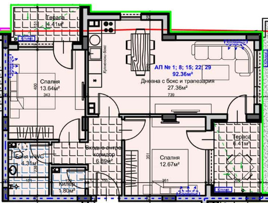 À vendre  2 chambres Stara Zagora , Jeleznik - tsentar , 124 m² | 52245685 - image [3]