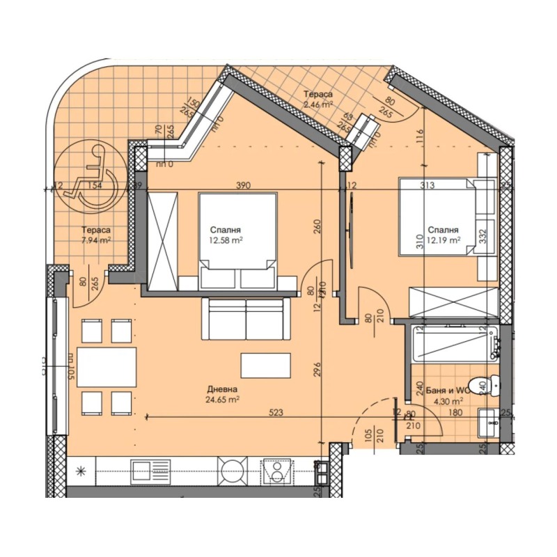 Продава  3-стаен град Пловдив , Христо Смирненски , 97 кв.м | 52921951 - изображение [2]